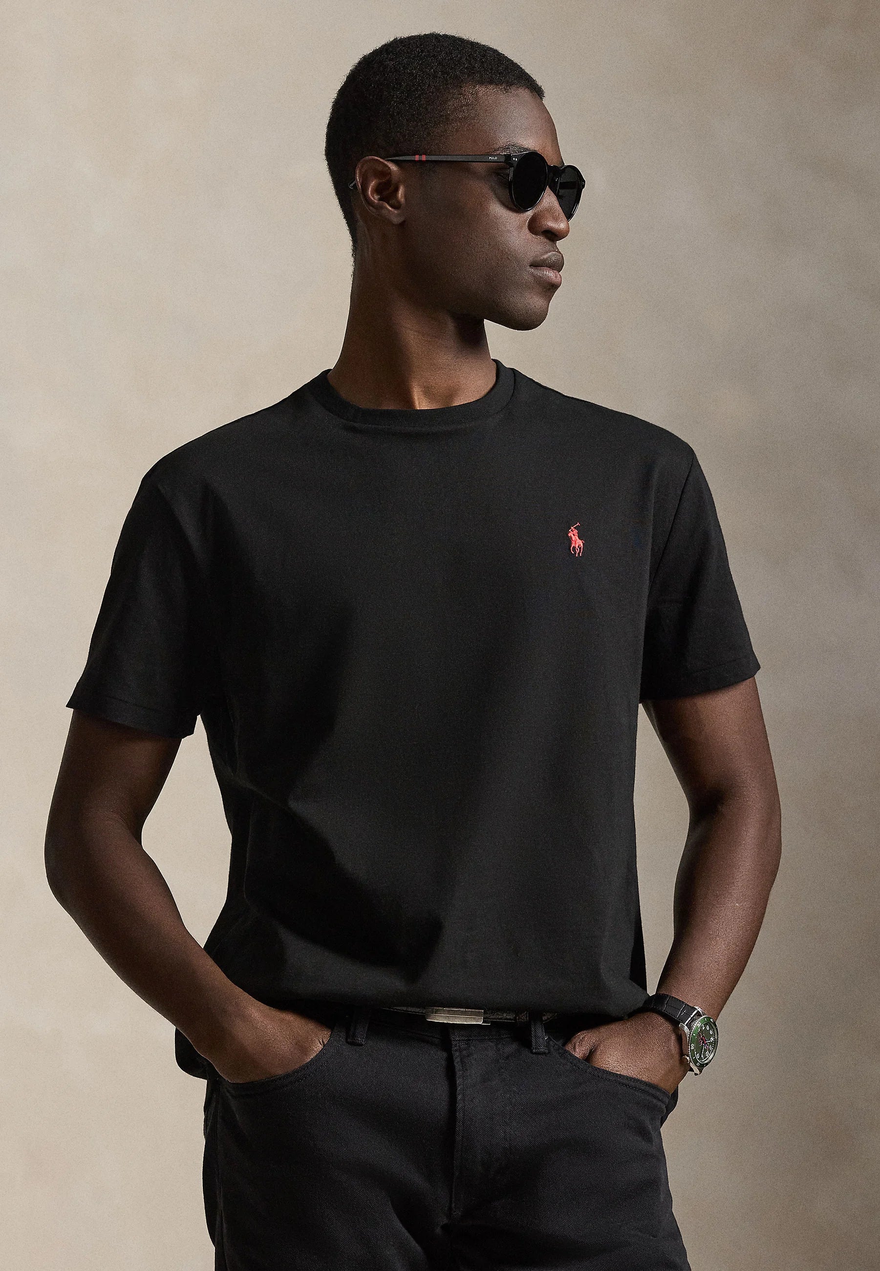T-shirt Ralph Lauren noir