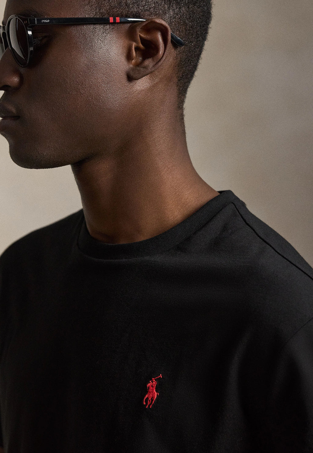 T-shirt Ralph Lauren noir