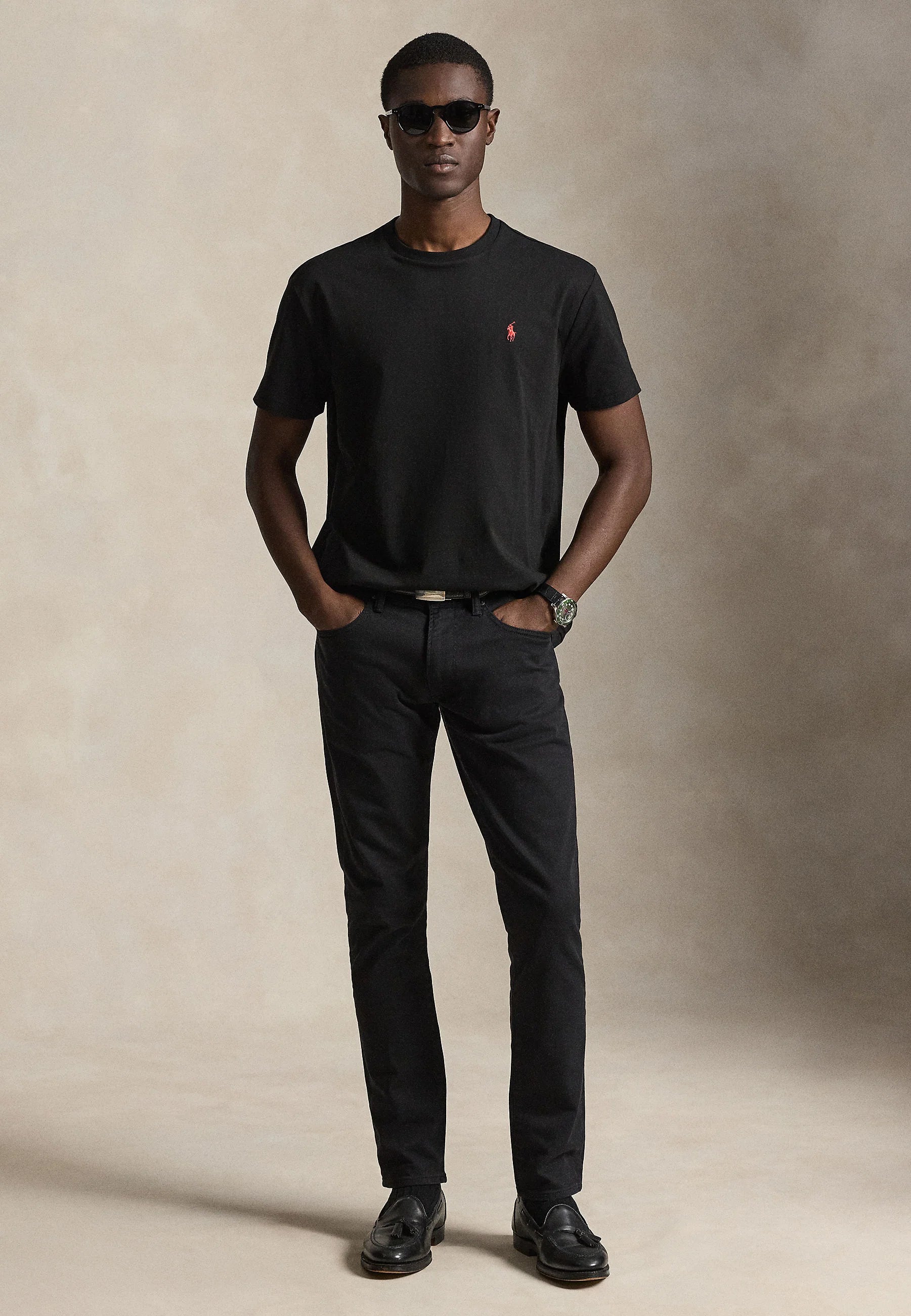 T-shirt Ralph Lauren noir