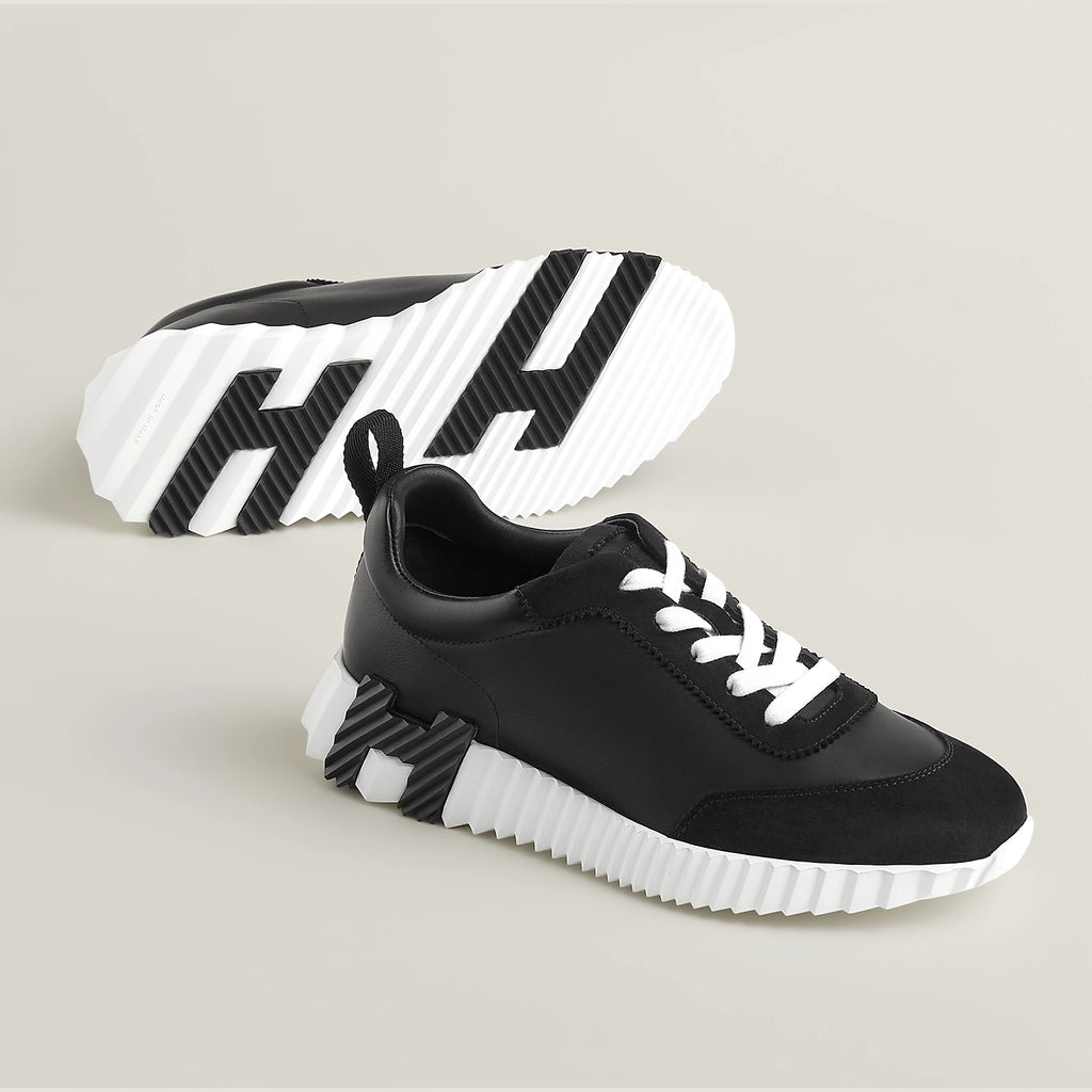 Sneakers hermès bouncing noir et blanche