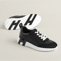 Sneakers hermès bouncing noir et blanche