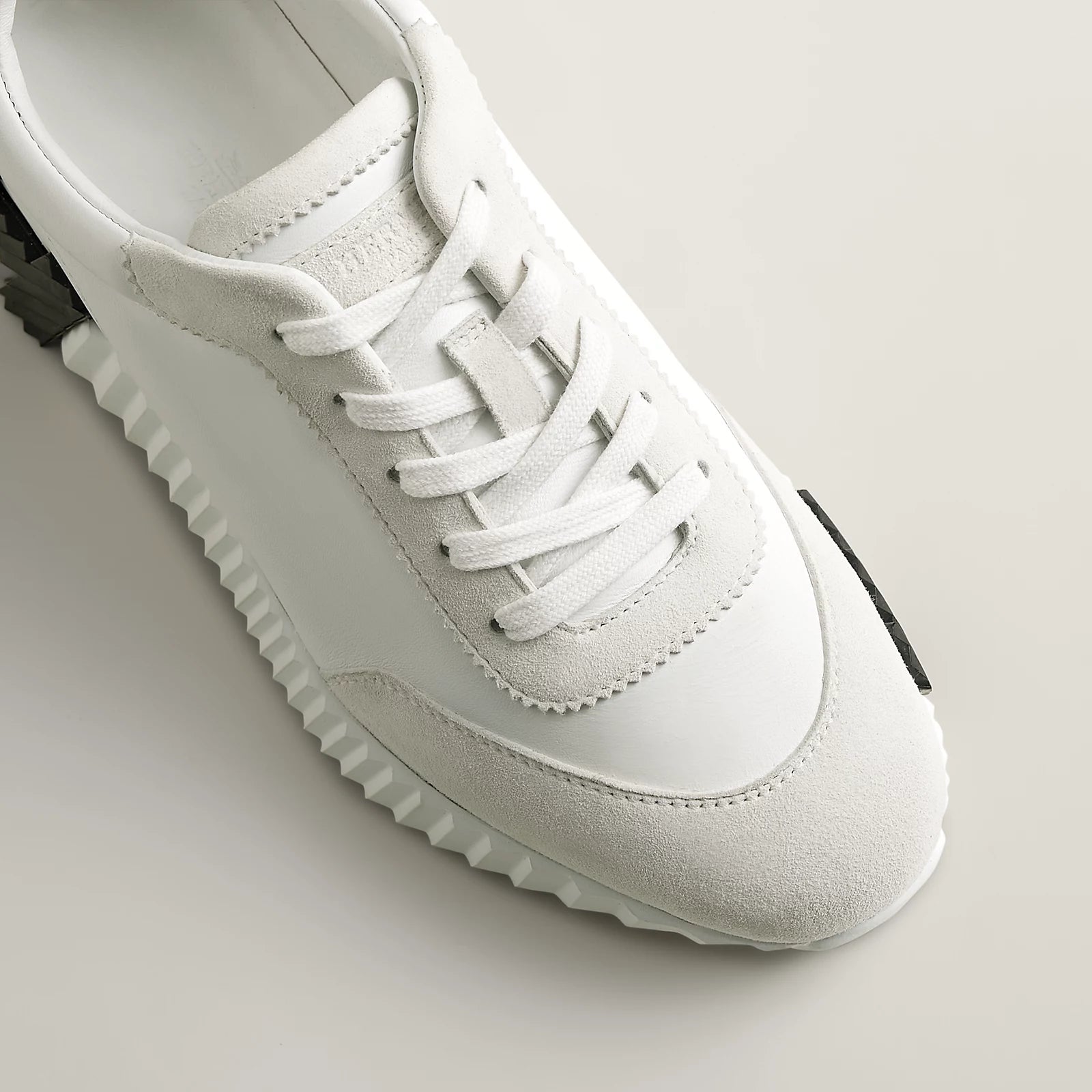 Sneakers hermès bouncing blanche et noir