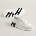 Sneakers hermès bouncing blanche et noir